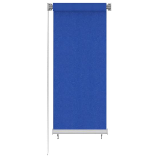 Store roulant d'extérieur 65 (l) x 140 (h) cm hdpe bleu