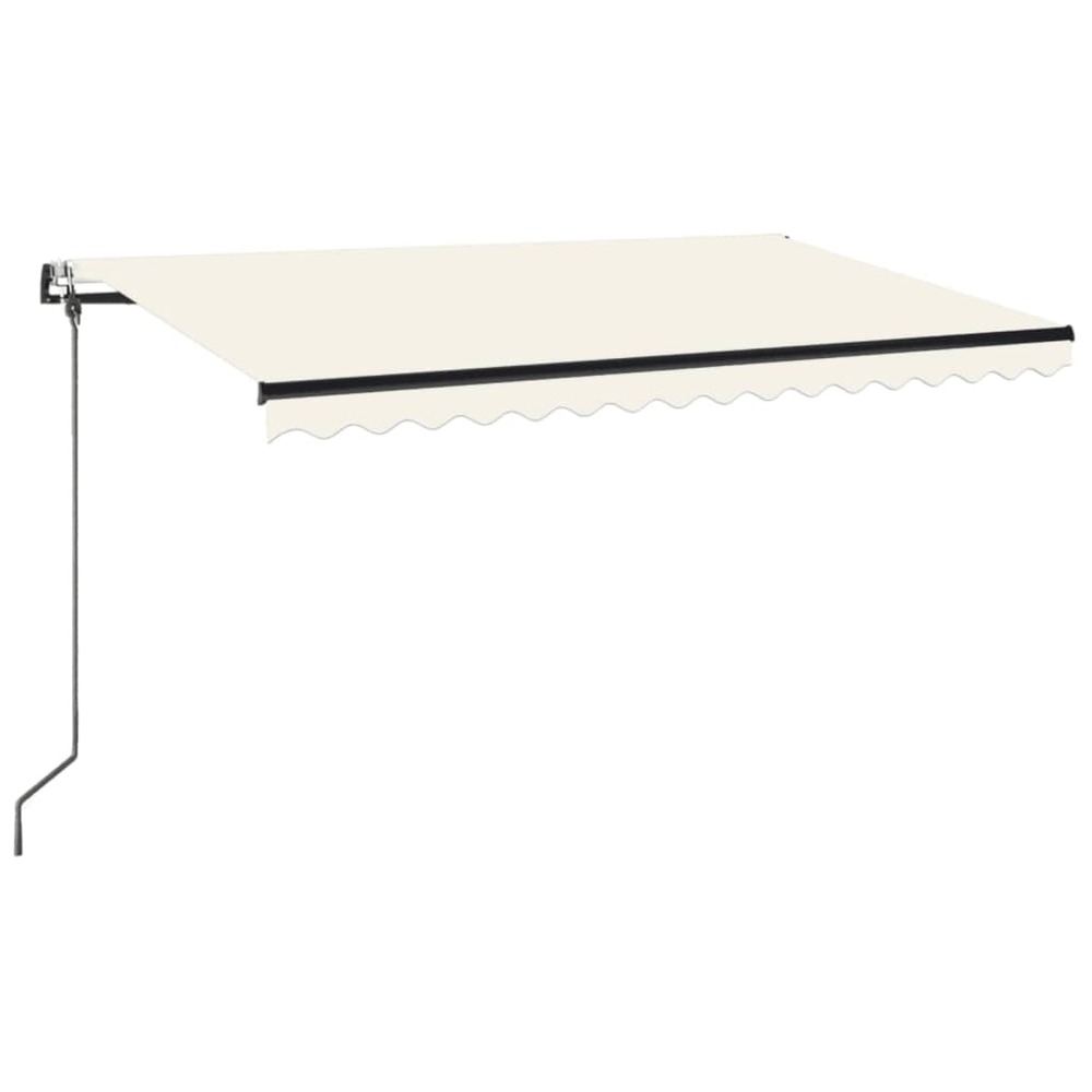 Auvent automatique avec capteur de vent et led 450x350 cm crème
