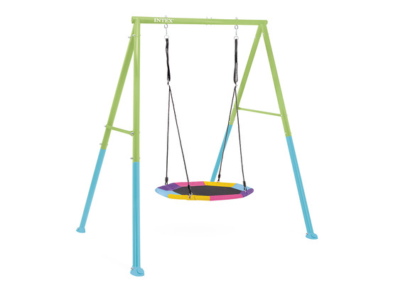 Portique-balançoire 1 agrès nid d'oiseau