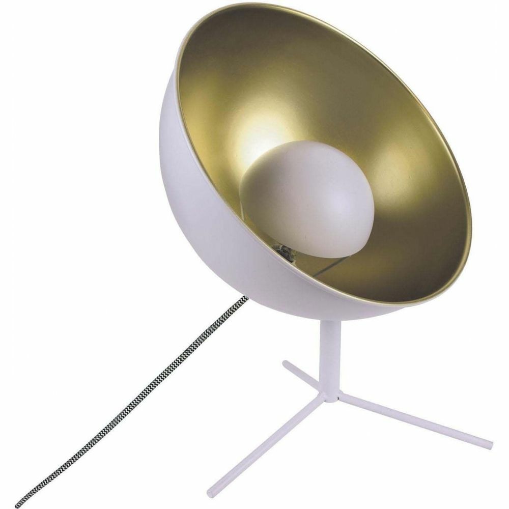 Lampe à poser cinéma 31 cm blanc