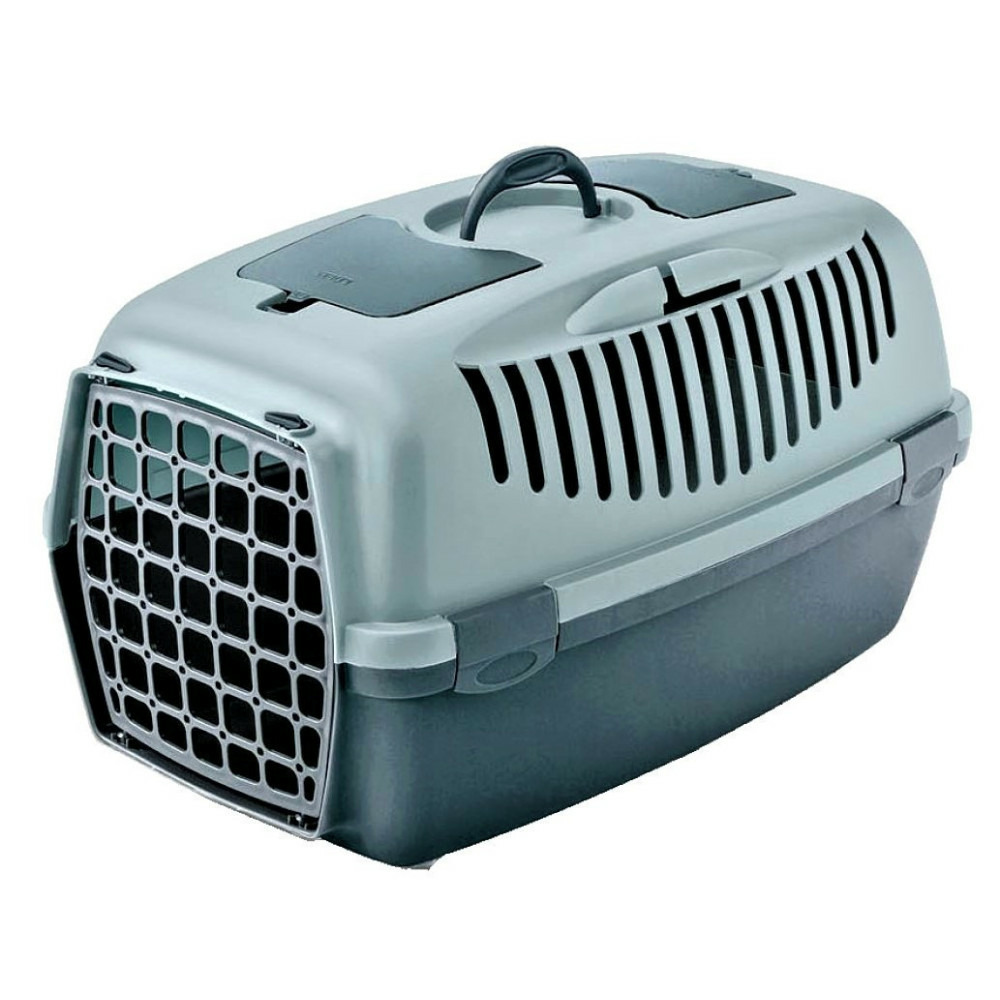 Cage gulliver 3, bleu, taille 40 x 61 x 38 cm, transport pour chien max 12