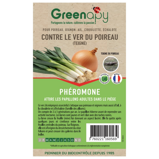 Phéromone teigne du poireau (2 capsules)
