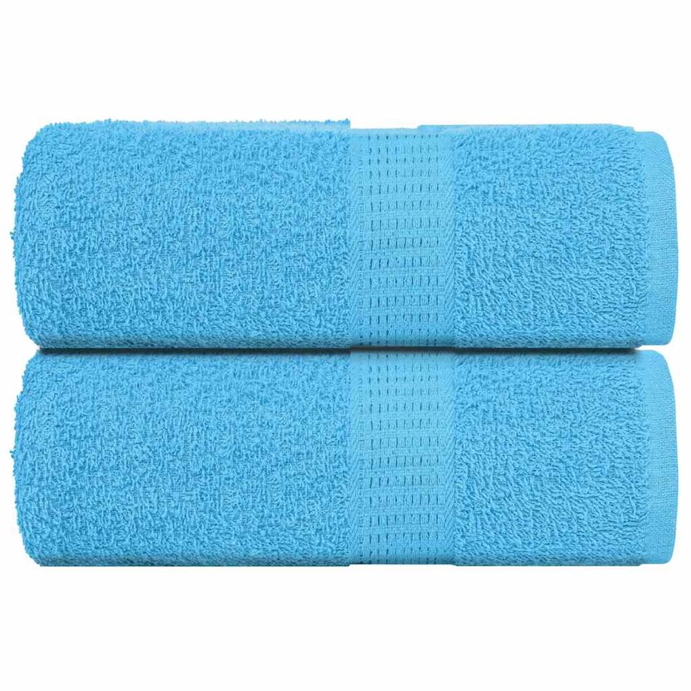 Serviettes d'invité frogn 2 pcs turquoise 30x50cm 360 g/m²