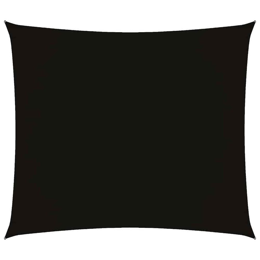 Voile de parasol tissu oxford rectangulaire 2x2,5 m noir