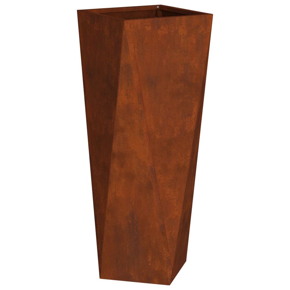 Jardinière rouillé 30 x 30 x 75 cm