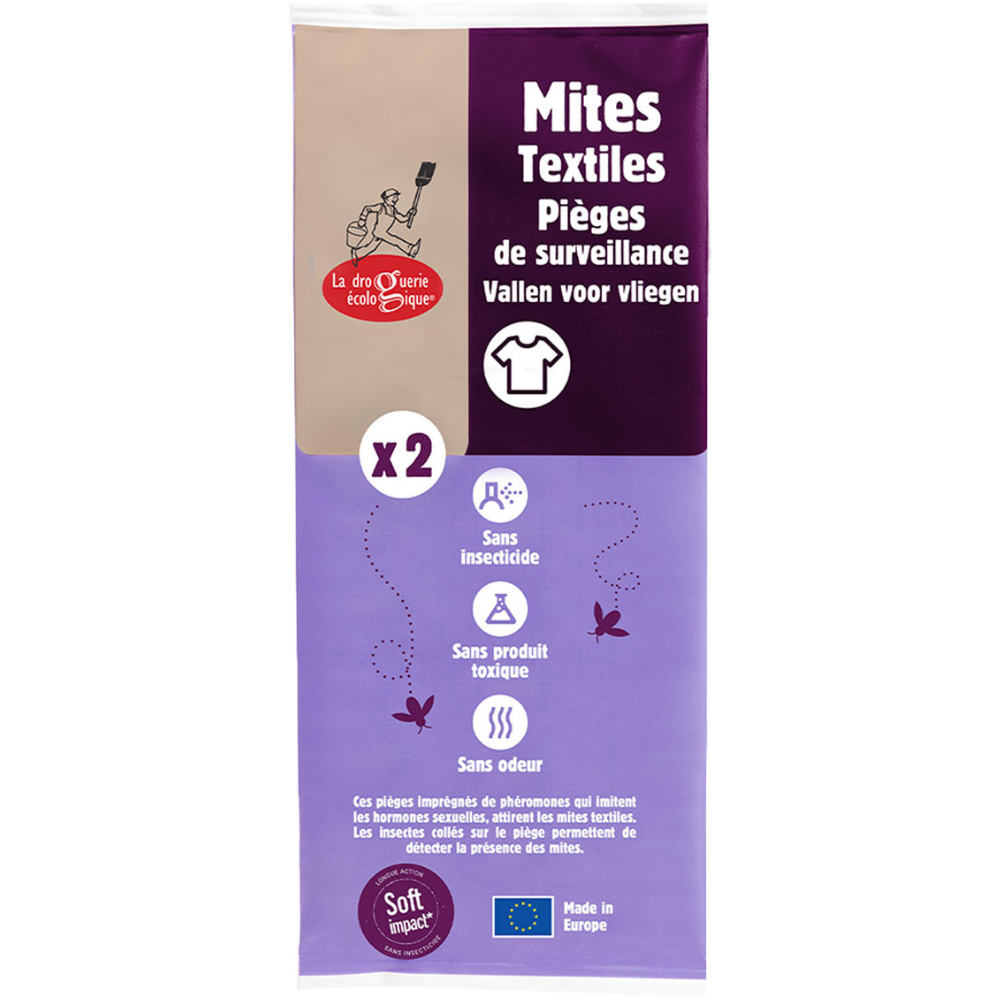 2 pièges anti-mites textiles droguerie écologique