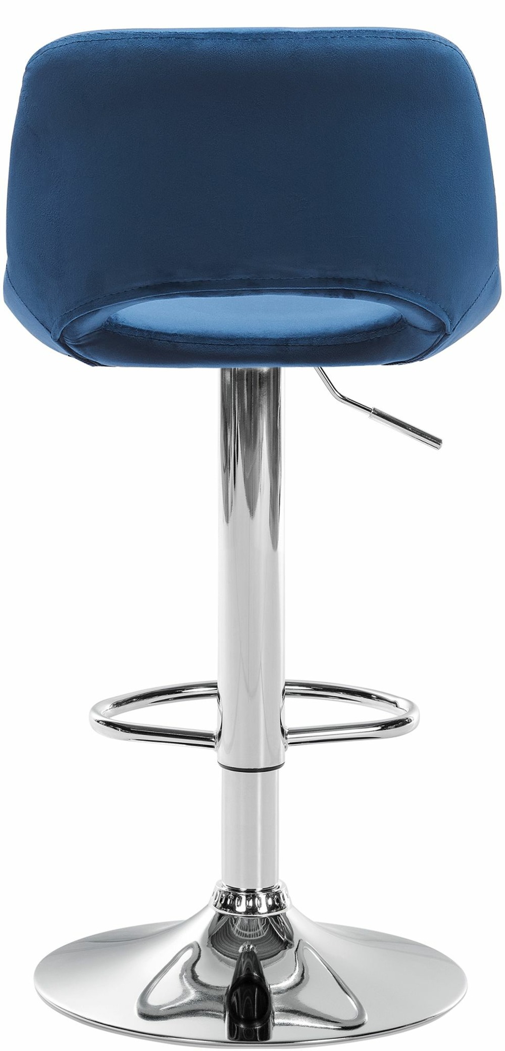 Tabouret de bar camden velours chrome