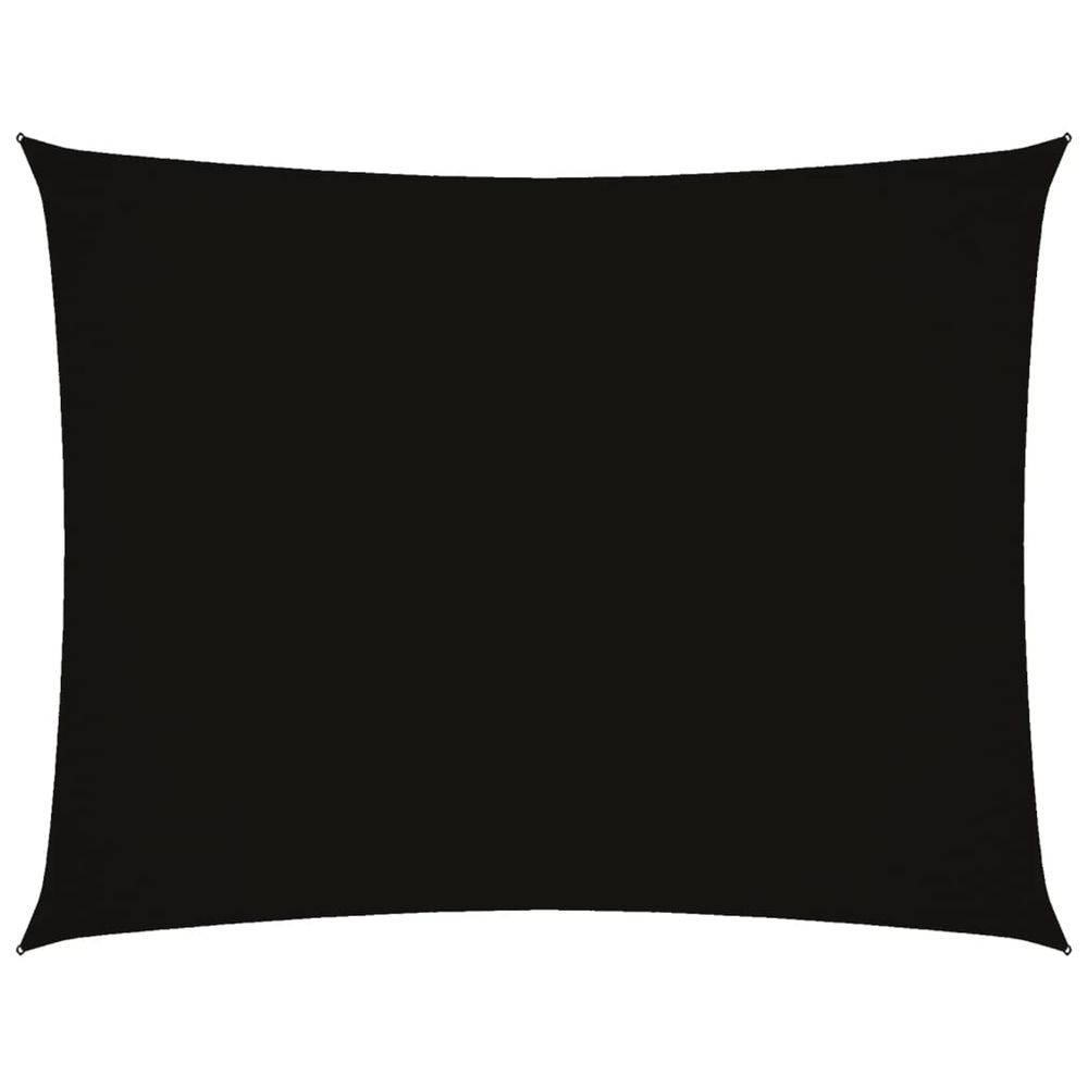 Voile de parasol tissu oxford rectangulaire 2,5x3,5 m noir