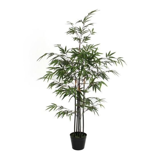 Mica decorations plante artificielle bambou - h120 x ø75 cm - vert