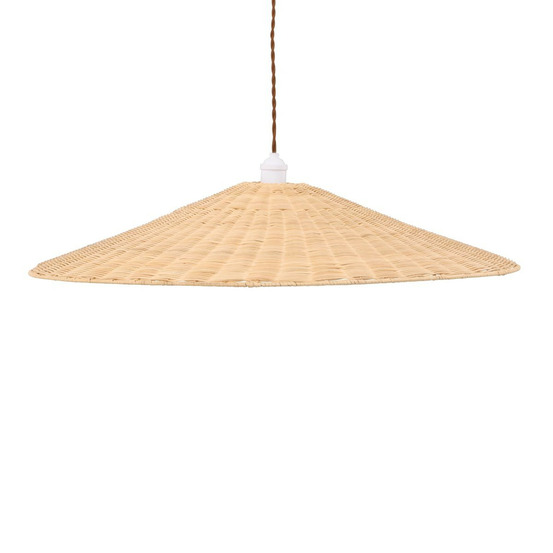 Lampe suspension en rotin