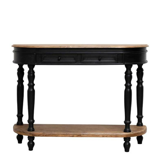 Console manguier patine noire nevermore 121x35x91cm