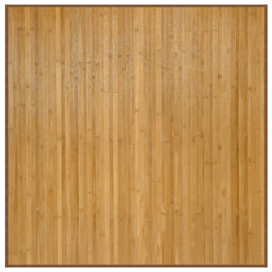 Tapis carré naturel 100x100 cm bambou