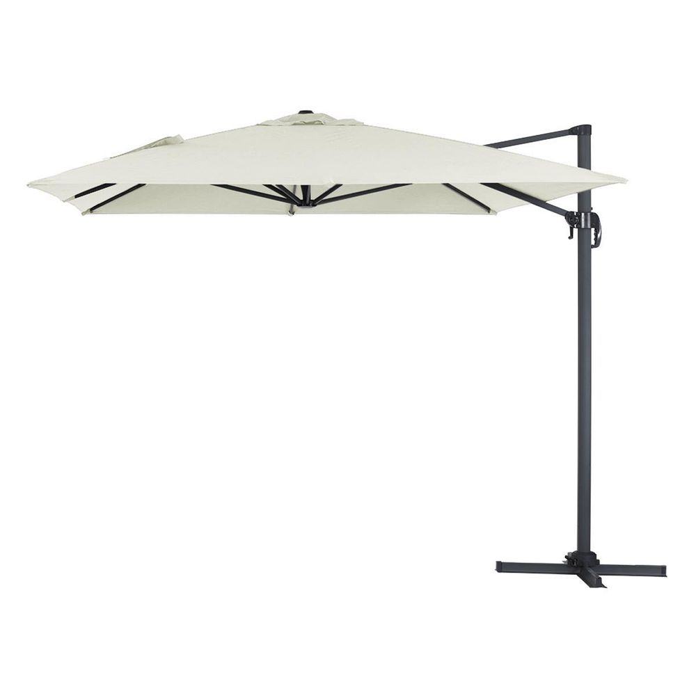Parasol jardin déporté Alu Sun 4 - Rectangle- 3 x 4 m - Ecru