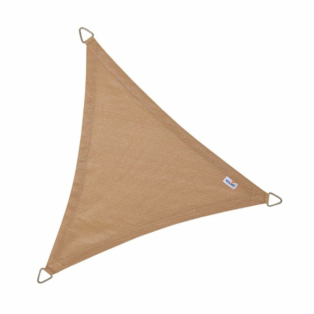 Voile d'ombrage triangulaire coolfit sable 3,6 x 3,6 x 3,6 m