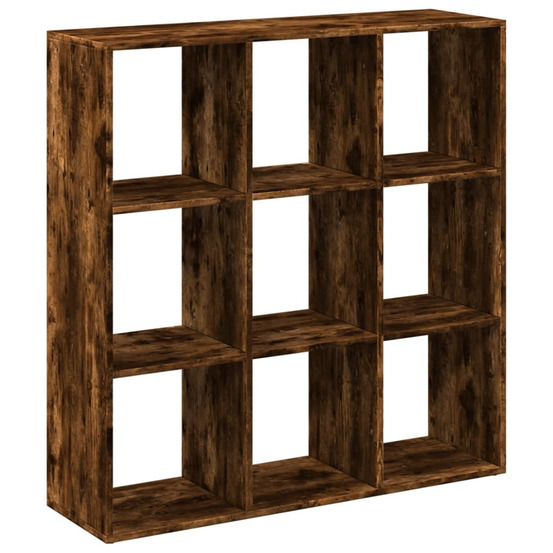 Étagère séparatrice de pièce chêne fumé 102x29x103,5 cm