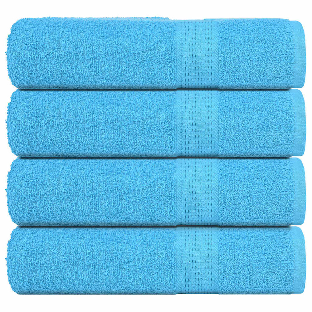Serviettes de douche frogn 4pcs turquoise 70x140cm 360 g/m²