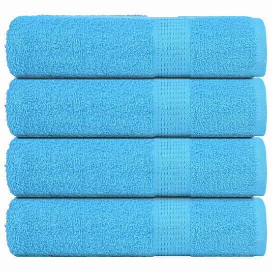 Serviettes de douche 4pcs frogn turquoise 70x140cm 100% coton