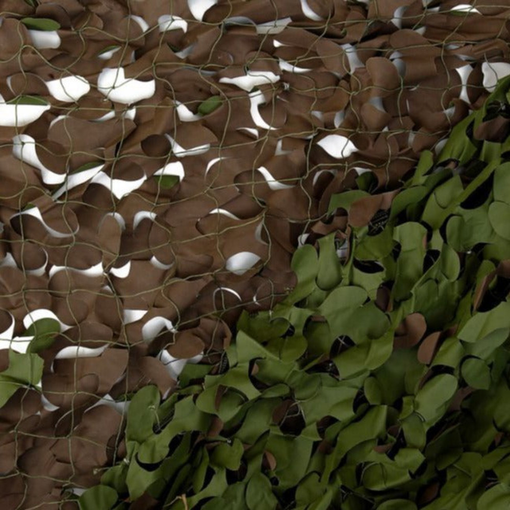 Filet de camouflage renforcé câble acier militaire 3x4m