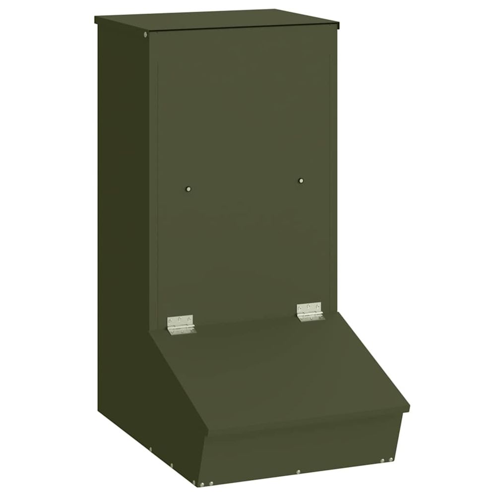 Distributeur de porcs vert olive 55 x 38 x 76 cm 20 kg