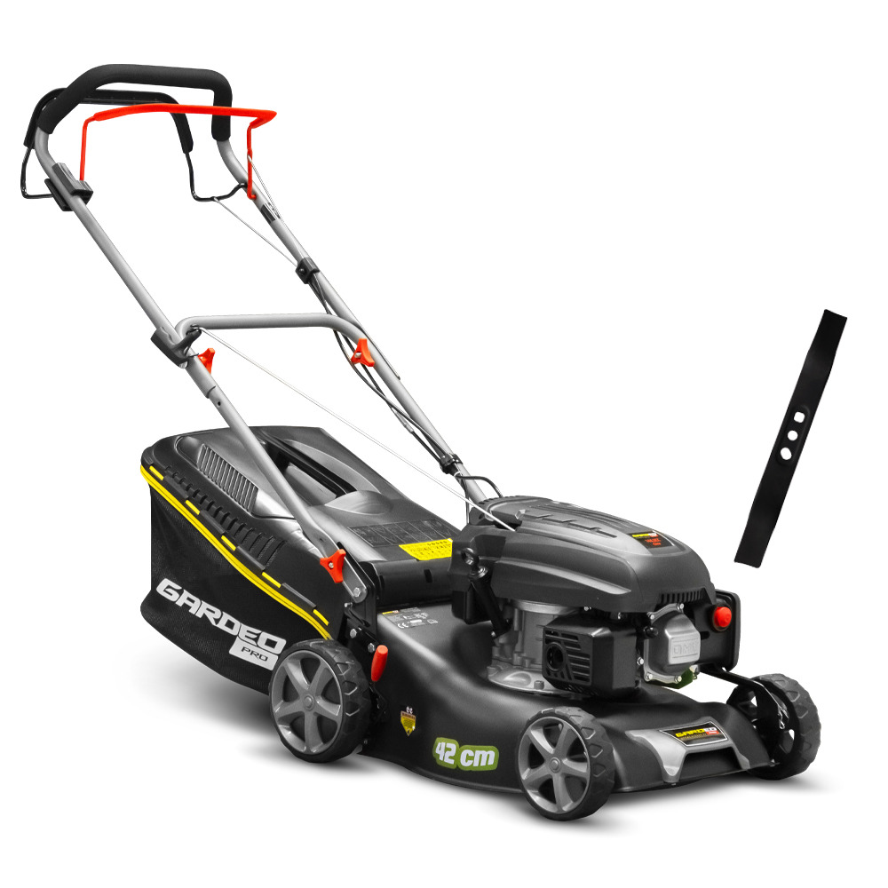 Tondeuse thermique autotractée 144. 3cc - 42cm livrée avec 2 lames + mulching - g