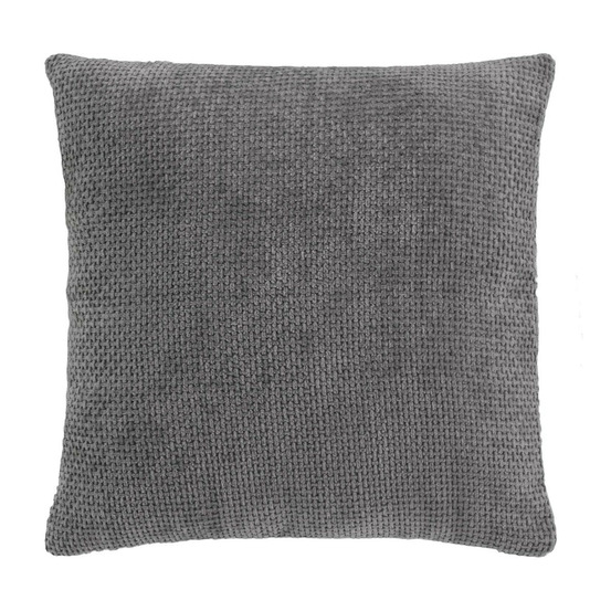 Coussin déco en velours chenillé