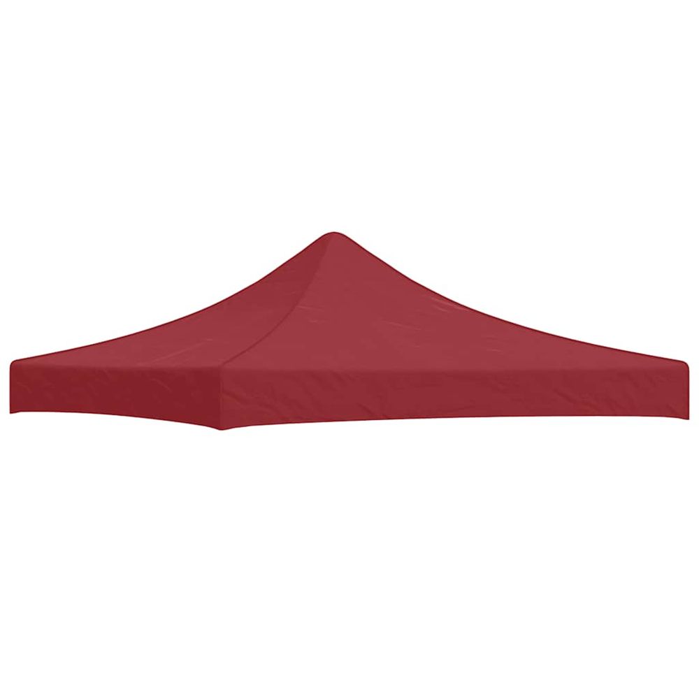 Toit de tente de réception 3x3 m bordeaux 270 g/m²