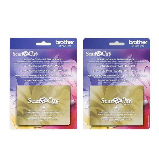 2 canvas pour scanncut - pack premium 1 & 2 - 150 motifs