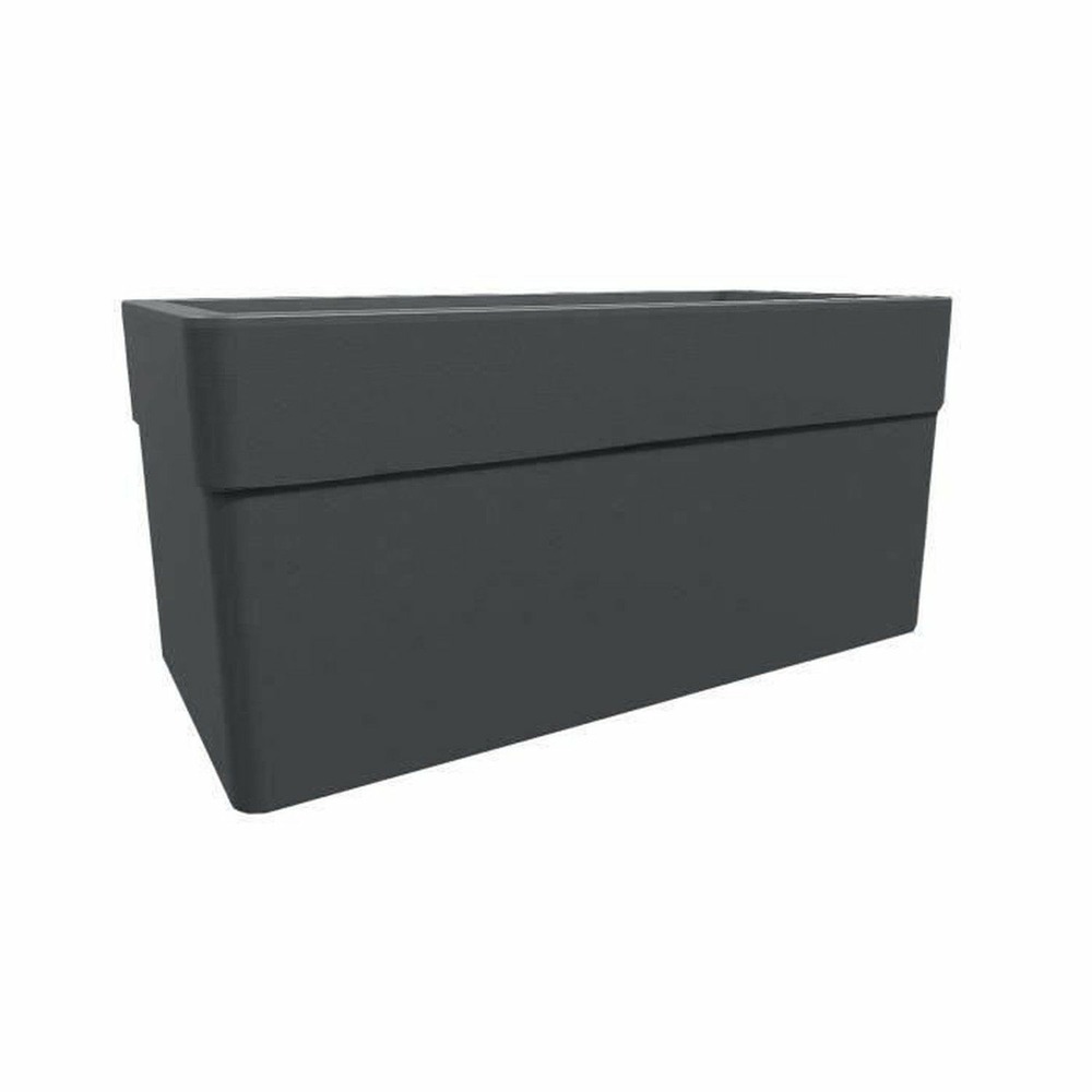 Jardinière 63 l à roulettes, extérieur ou intérieur - 78 x 39 x hauteur 39 cm - gris anthracite