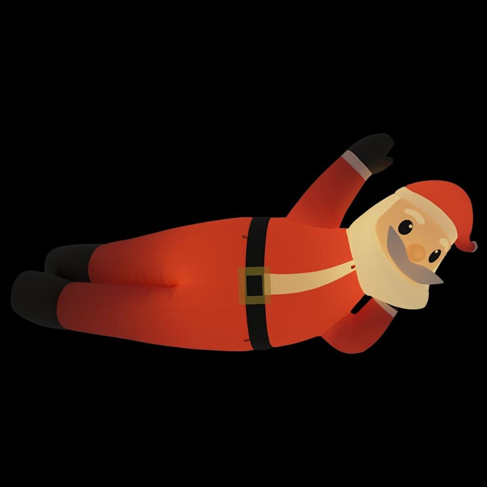 Père noël couché gonflable led 160 cm