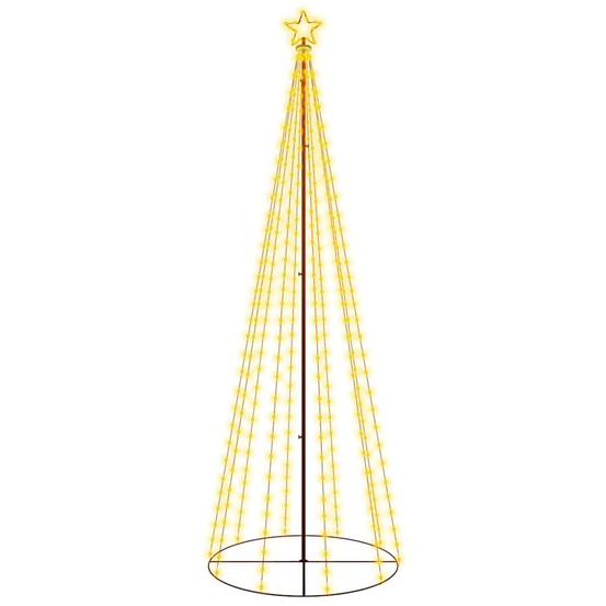 Arbre de noël cône 310 led blanc chaud 100x300 cm