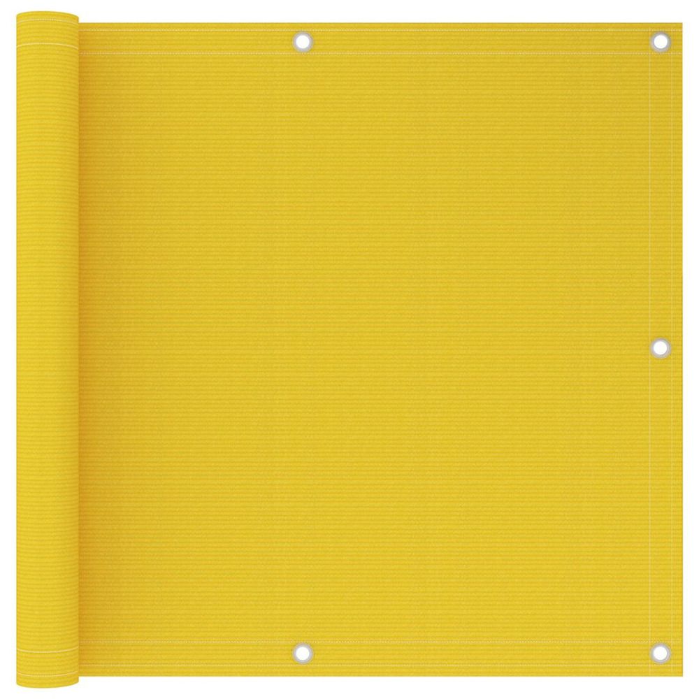 Écran de balcon jaune 90x600 cm pehd