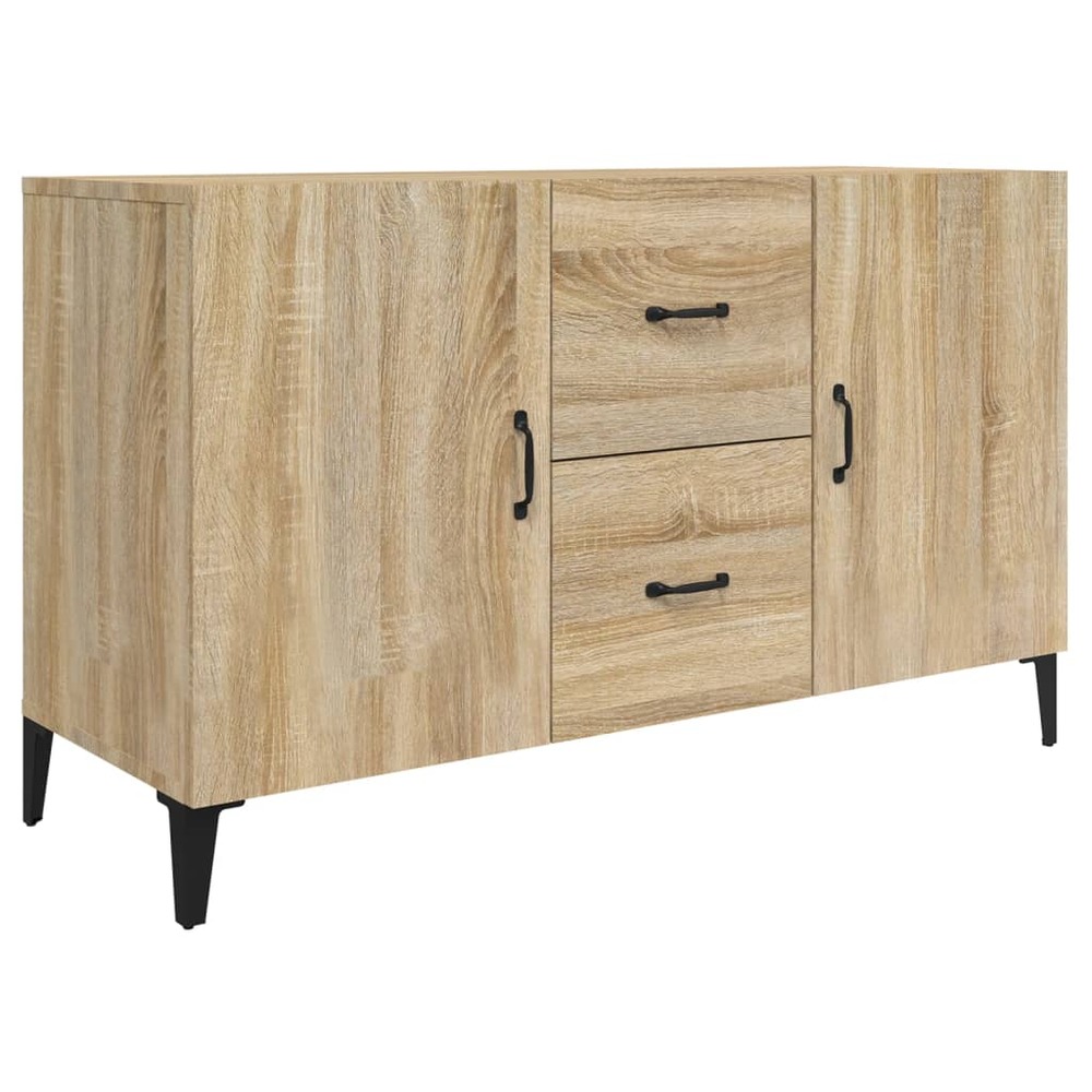 Buffet bahut commode armoire meuble de rangement organisateur cuisine salle de séjour salon sonoma 100 x 36 x 60 cm bois d'in