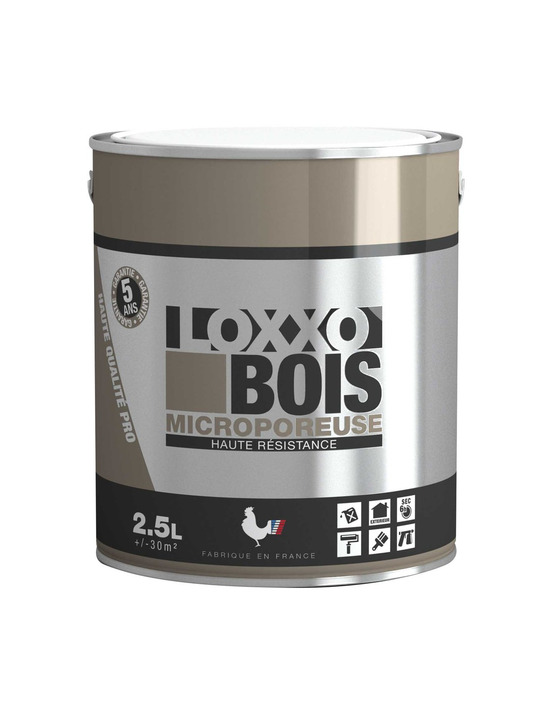 Laque bois microporeuse haute résistance 2.5l - loxxo