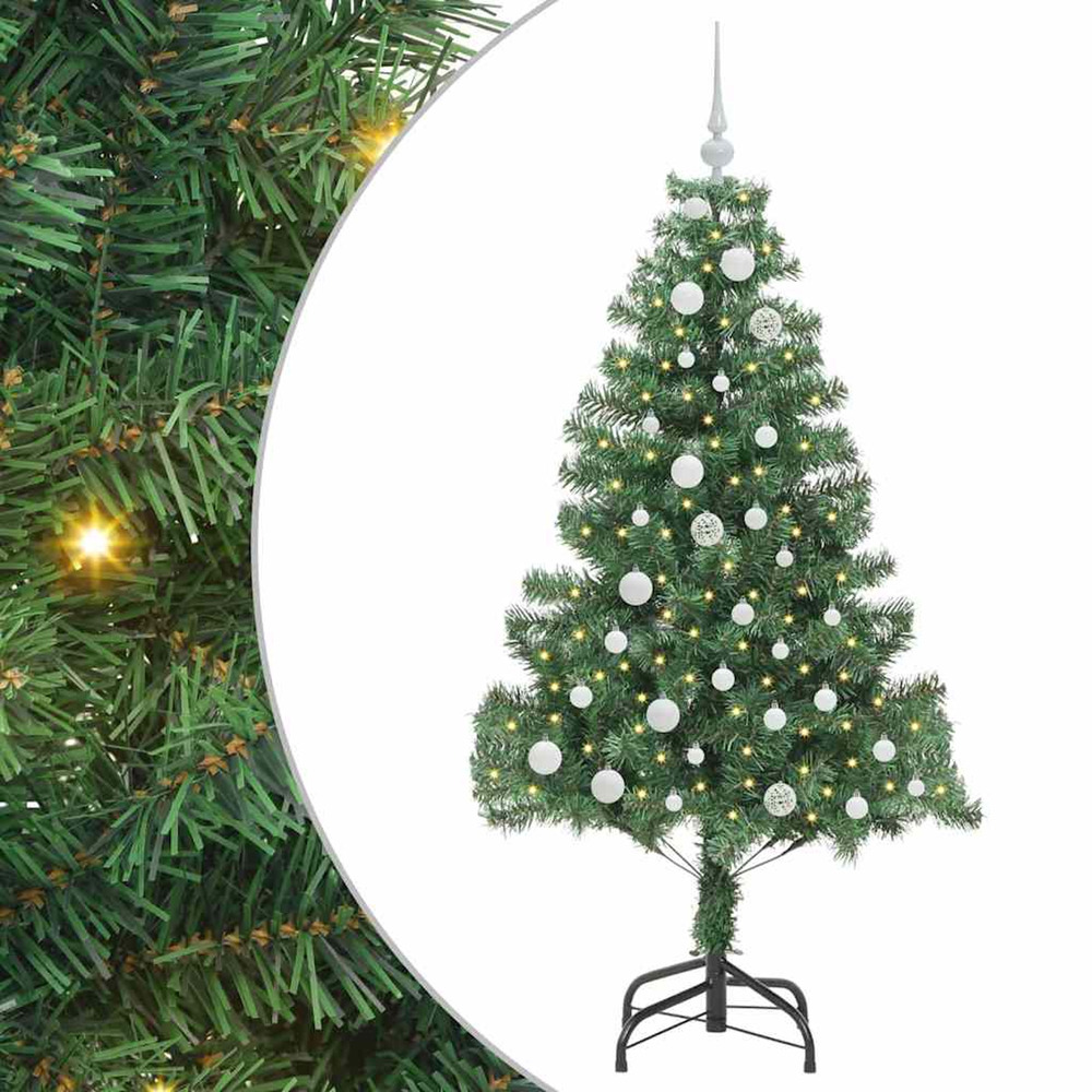 Sapin de noël avec 150 led avec support vert 150 cm pvc
