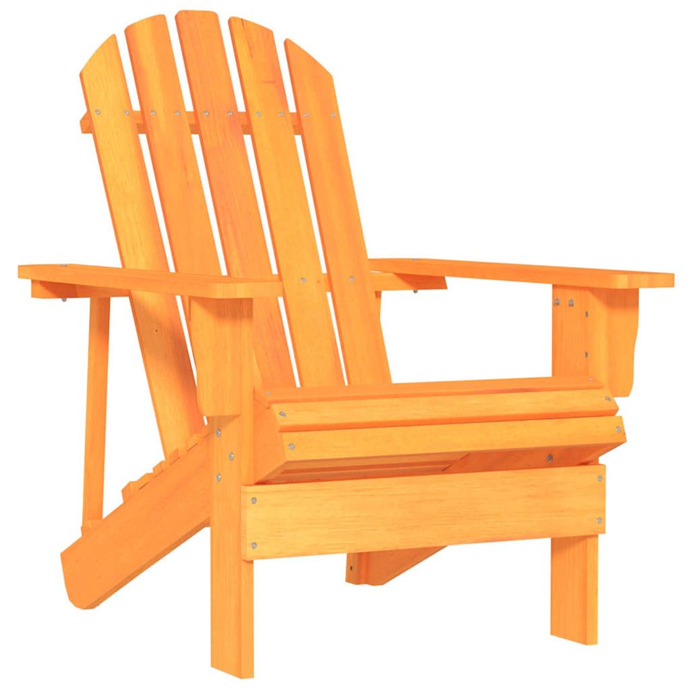 Chaise de jardin adirondack bois de sapin massif orange