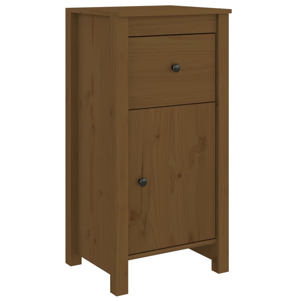 Buffet bahut commode armoire meuble de rangement organisateur cuisine salle de séjour salon 40 x 35 x 80 cm bois massif de pi