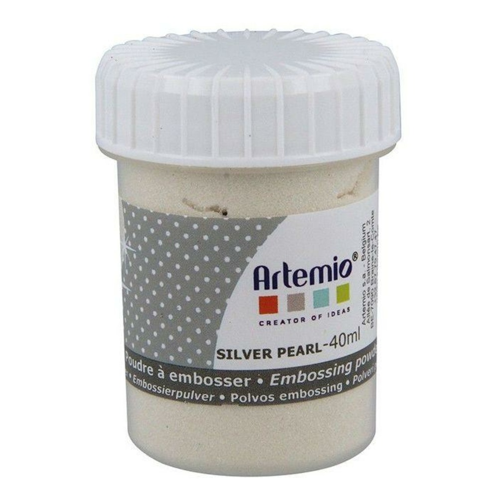Poudre à embosser 40 ml - argenté nacré