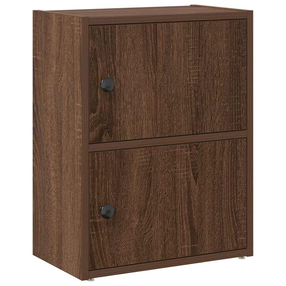 Bibliothèque chêne marron 40x24x52 cm bois d'ingénierie