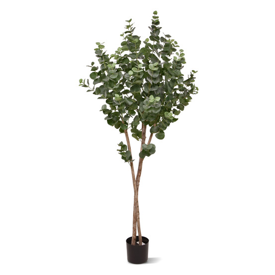 Eucalyptus arbre artificiel sur tronc 170cm