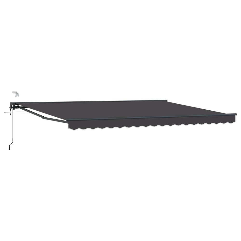 Auvent rétractable électrique anthracite 4 x 2 m