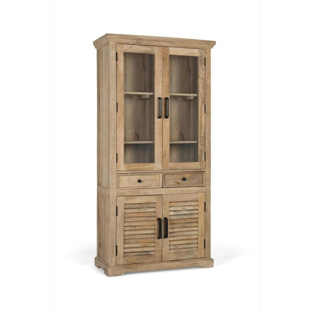 Vaisselier bois marron - sibylle décoration d'autrefois