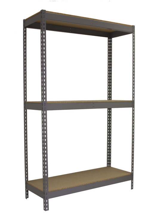 Etagère sans vis ecoforte 1507-3 chipboard 1500 gris/bois gris/bois 1500x1500x750 - simonrack