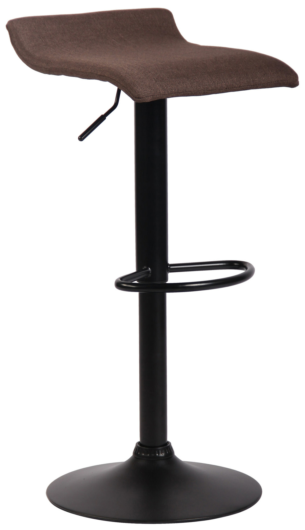 Tabouret de bar dyn v2 tissu noir