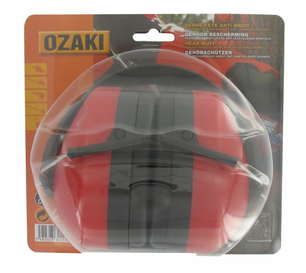 Casque anti-bruit 26 db professionnel ozaki premium avec monture réglable