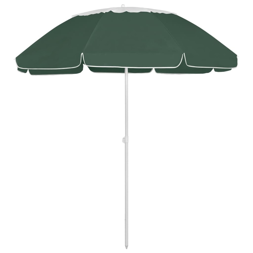 Parasol de plage vert 300 cm