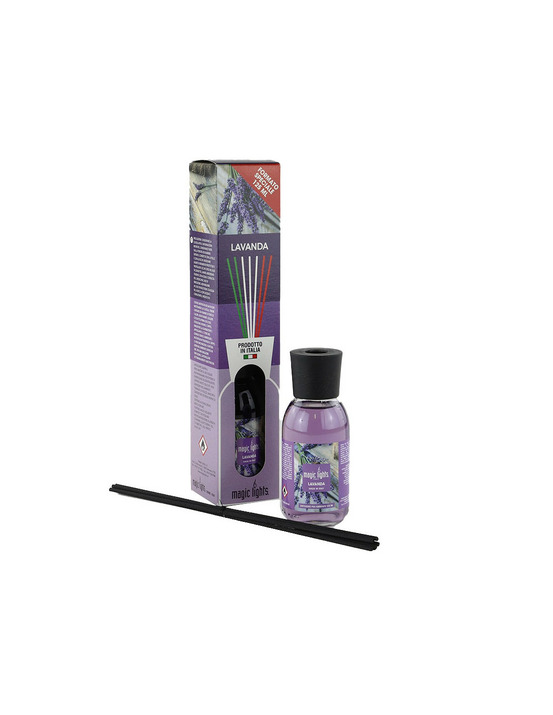 Diffuseur mikado lavande 125ml parfum d'ambiance apaisant à la lavande - magic lights