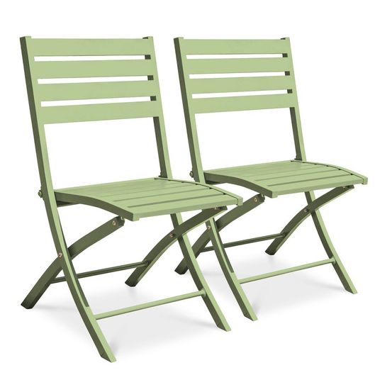 Lot de 2 chaises de jardin pliantes