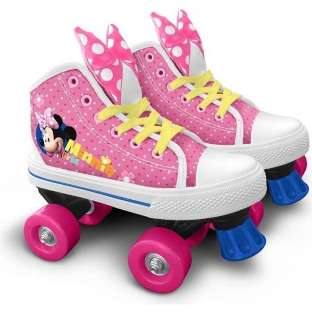 Patins a roulettes quad disney minnie - taille 30 - fille