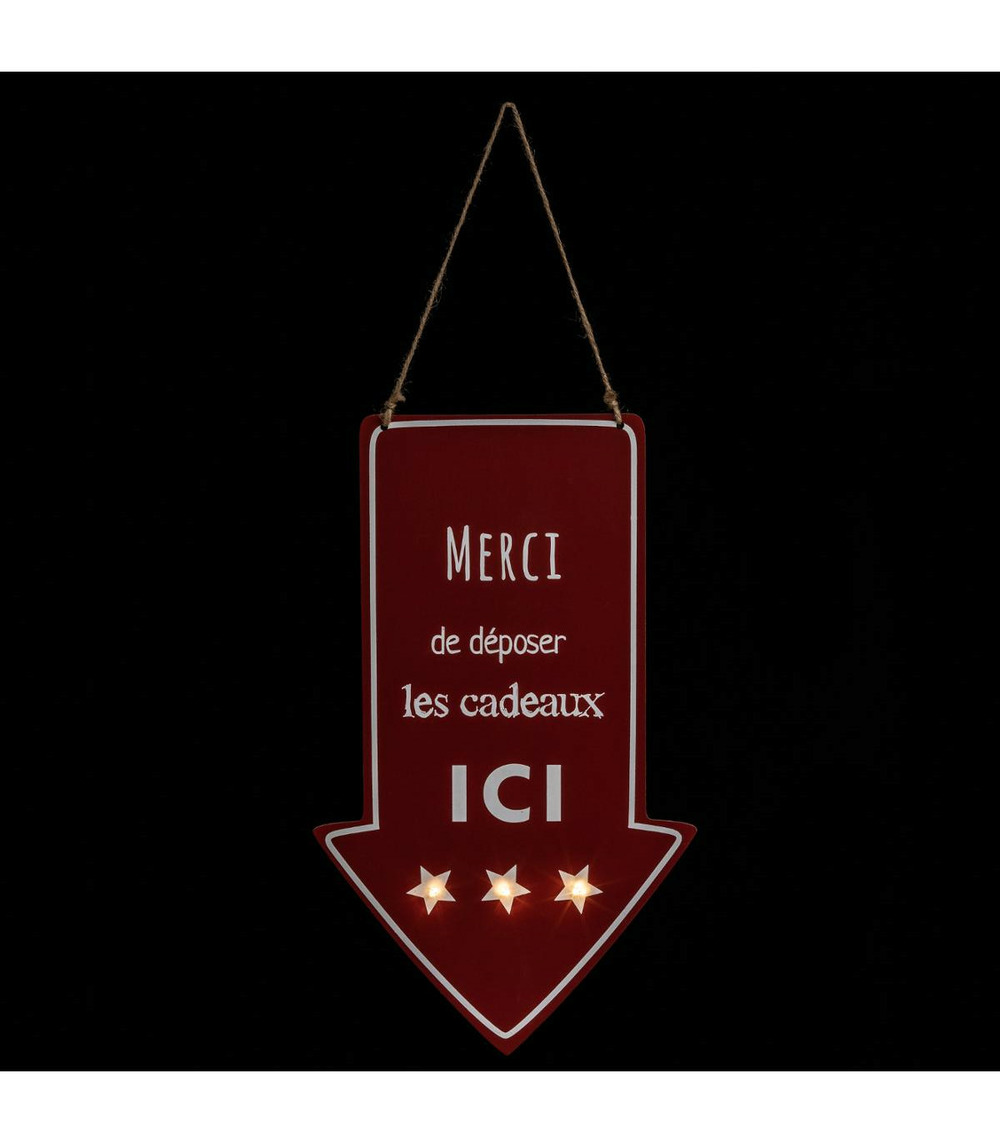 Déco de noël flèche lumineuse 