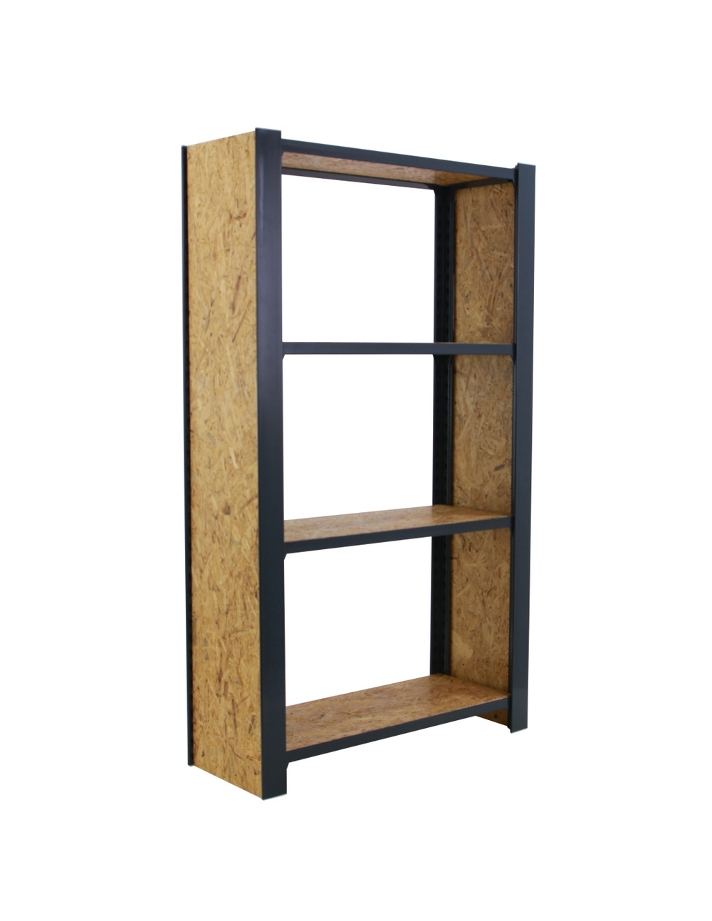 Etagère légère sans vis officlick 4/300 wood 800 antraci/osb + plaques 1500 antracite/osb 1500x800x300 - simonrack